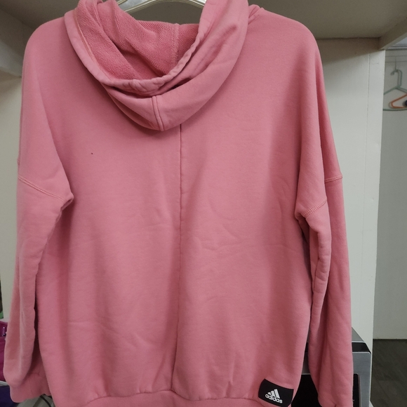 Adidas Women's Graphic Pink Hoodie - Picture 4 of 5